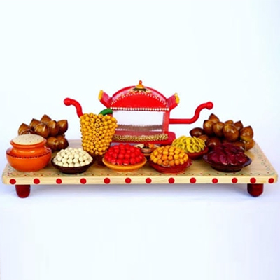 "Etikoppaka Wooden Marriage Set B-4 - Click here to View more details about this Product